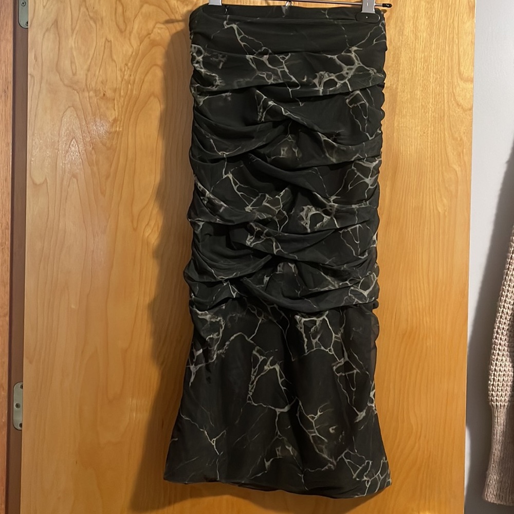 Zara Marble pencil skirt